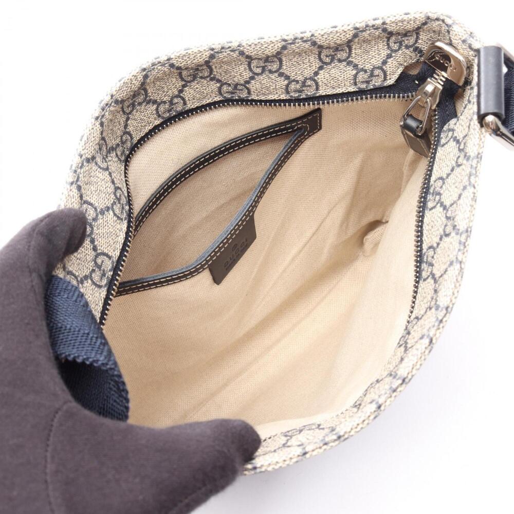 GUCCI Cream Coated Canvas Shoulder Bag - Picture 3 of 7